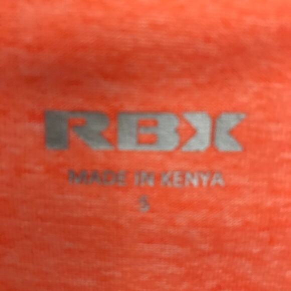 RBX Active Orange Workout V-neck Shirt Small - Picture 4 of 4